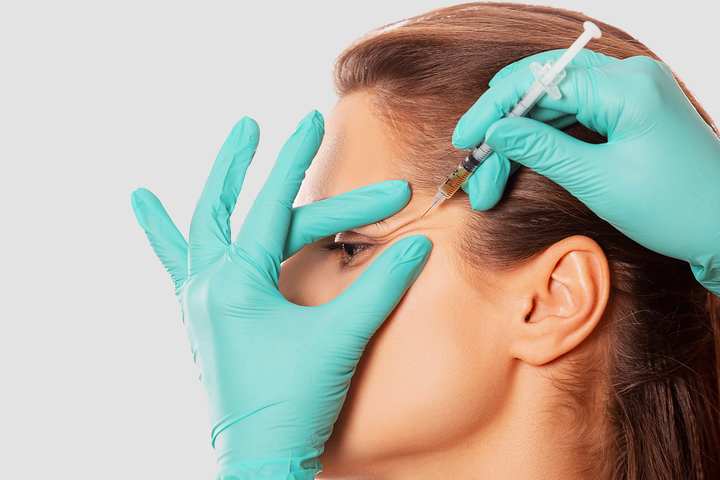 Botox injection near eye